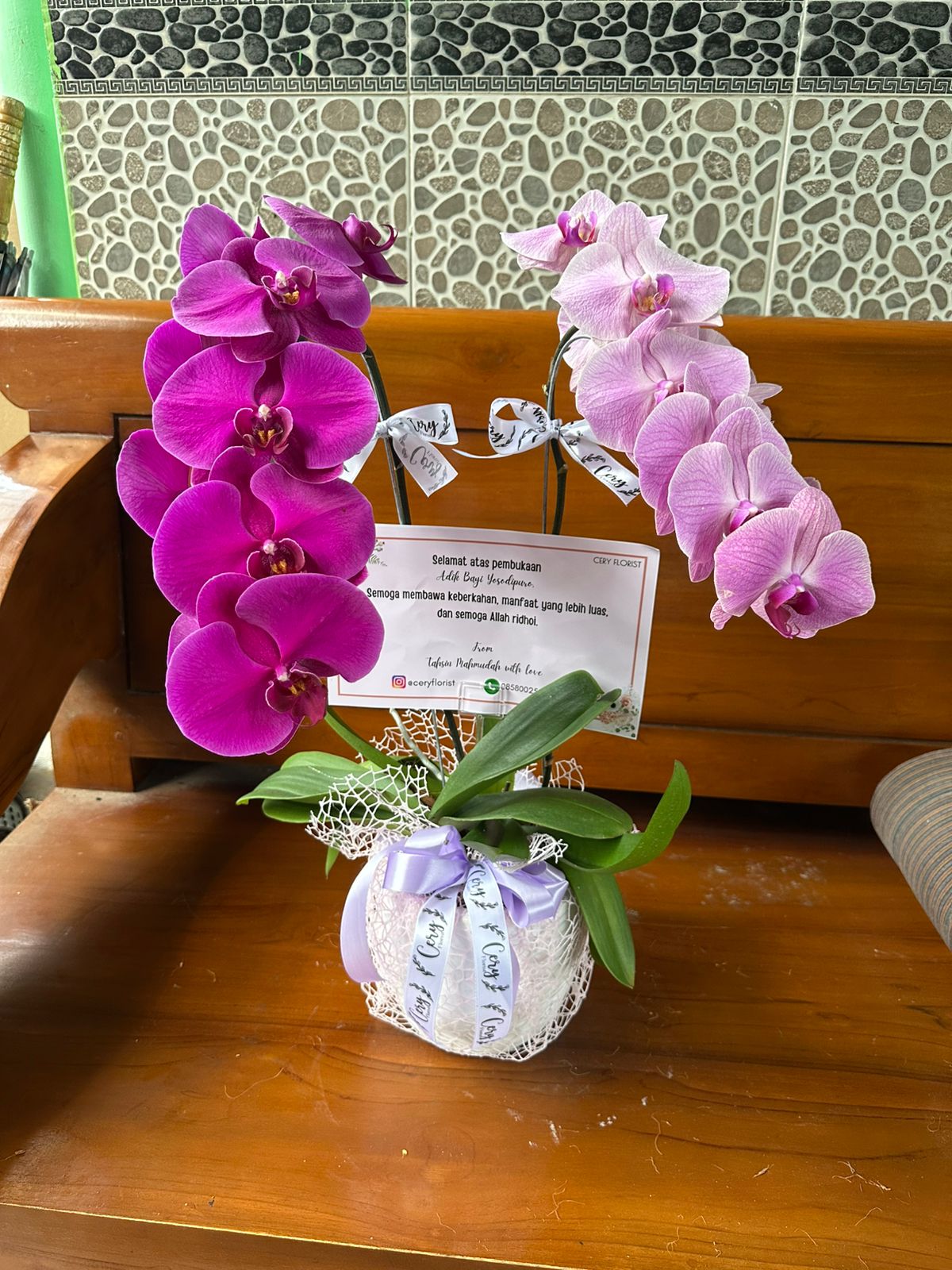 Bunga Anggrek 2 Pohon